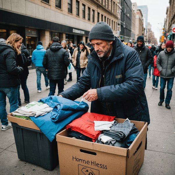 Quels sont les moyens pratiques pour organiser une collecte de vêtements pour les sans-abri?